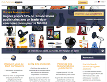 Tablet Screenshot of partenaires.amazon.fr
