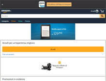 Tablet Screenshot of amazon.it